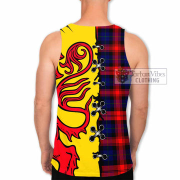 Mclaughlin Tartan Family Crest Men Tank Top Lion Rampant Honor