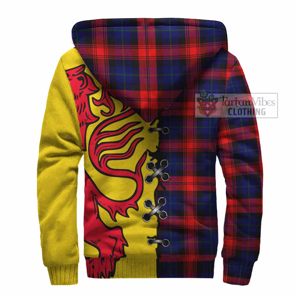 Mclaughlin Tartan Family Crest Sherpa Hoodie Lion Rampant Honor - Tartan Vibes Clothing