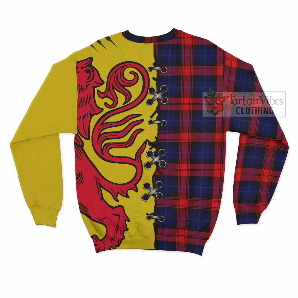 Mclaughlin Tartan Family Crest Sweatshirt Lion Rampant Honor - Tartan Vibes Clothing