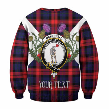 McLaughlin Tartan Family Crest Sweatshirt Scottish Burns Night Thistle Floral