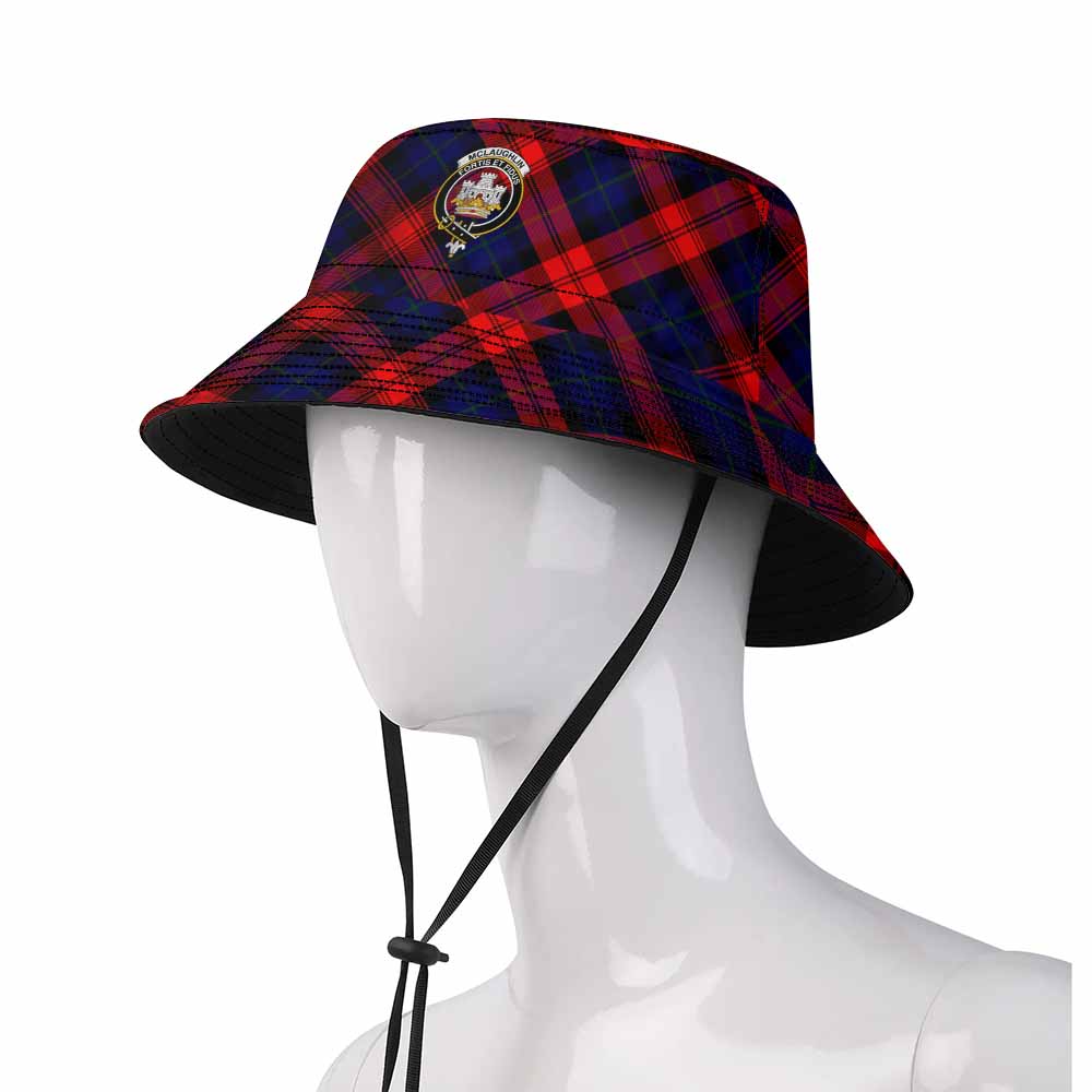 McLaughlin Tartan Fishing Hat with Family Crest