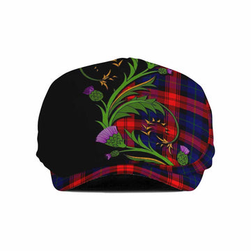 McLaughlin Tartan Flat Cap, Jeff Cap Scottish Thistle Pride Heritage Art