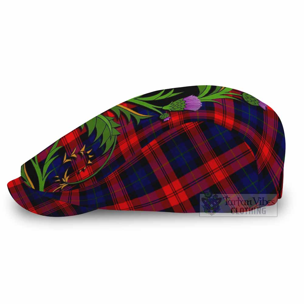 McLaughlin Tartan Flat Cap, Jeff Cap Scottish Thistle Pride Heritage Art - Tartan Vibes Clothing