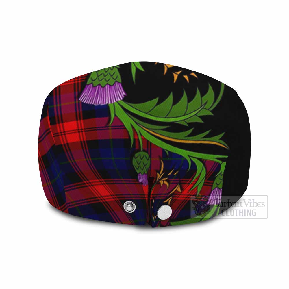 McLaughlin Tartan Flat Cap, Jeff Cap Scottish Thistle Pride Heritage Art - Tartan Vibes Clothing