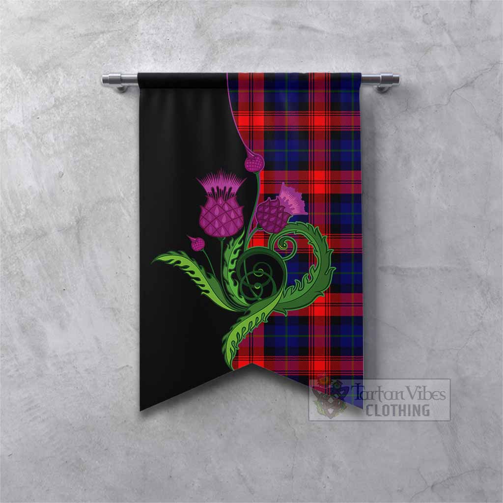 McLaughlin Tartan Gonfalon Traditional Scottish Thistle Fishtail - Tartan Vibes Clothing