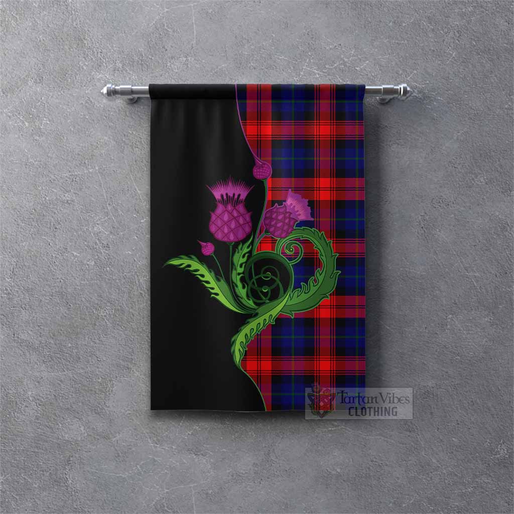 McLaughlin Tartan Gonfalon Traditional Scottish Thistle Rectangle - Tartan Vibes Clothing