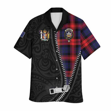 McLaughlin Tartan Hawaiian Shirt New Zealand Pattern Unique Zipper Stylized