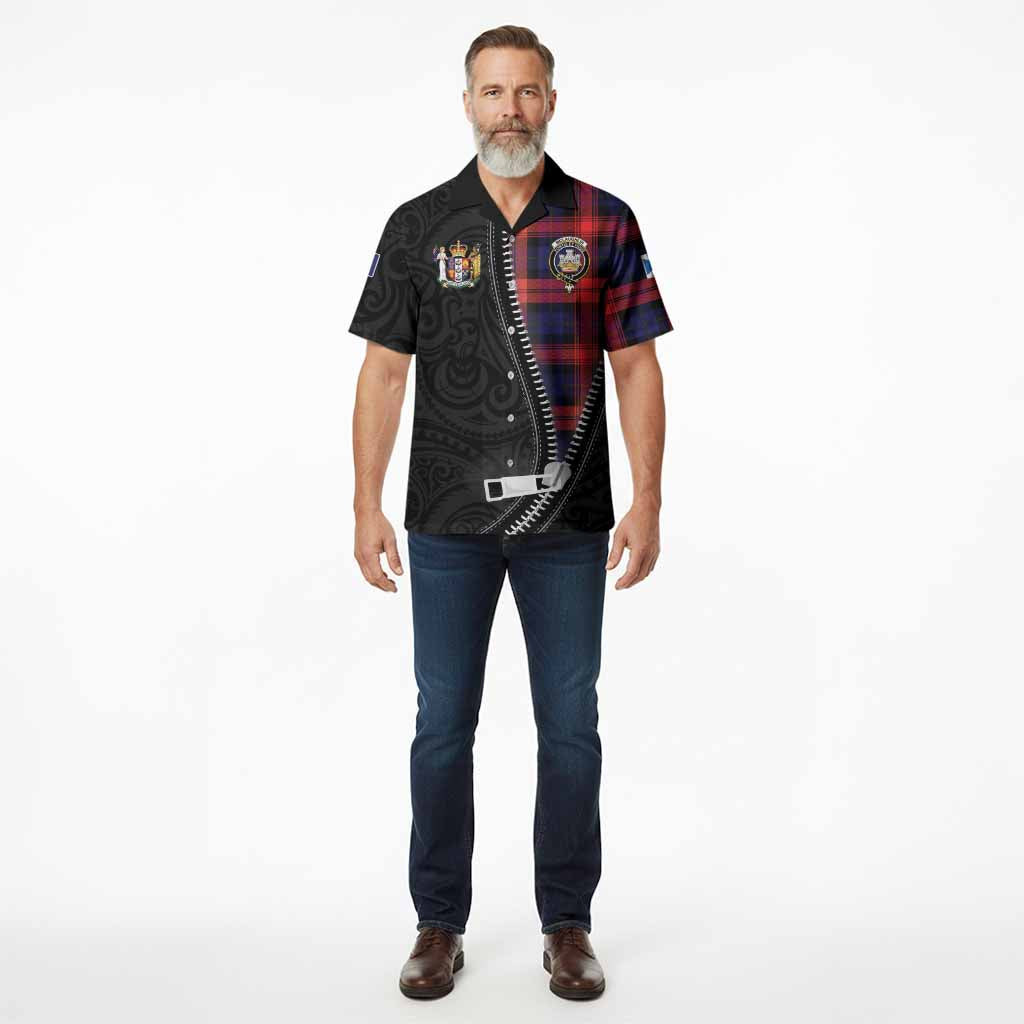 McLaughlin Tartan Hawaiian Shirt New Zealand Pattern Unique Zipper Stylized