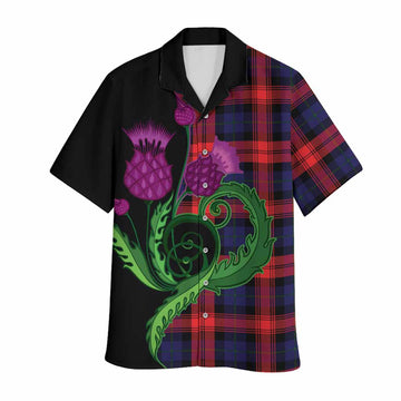 McLaughlin Tartan Hawaiian Shirt Traditional Scottish Thistle