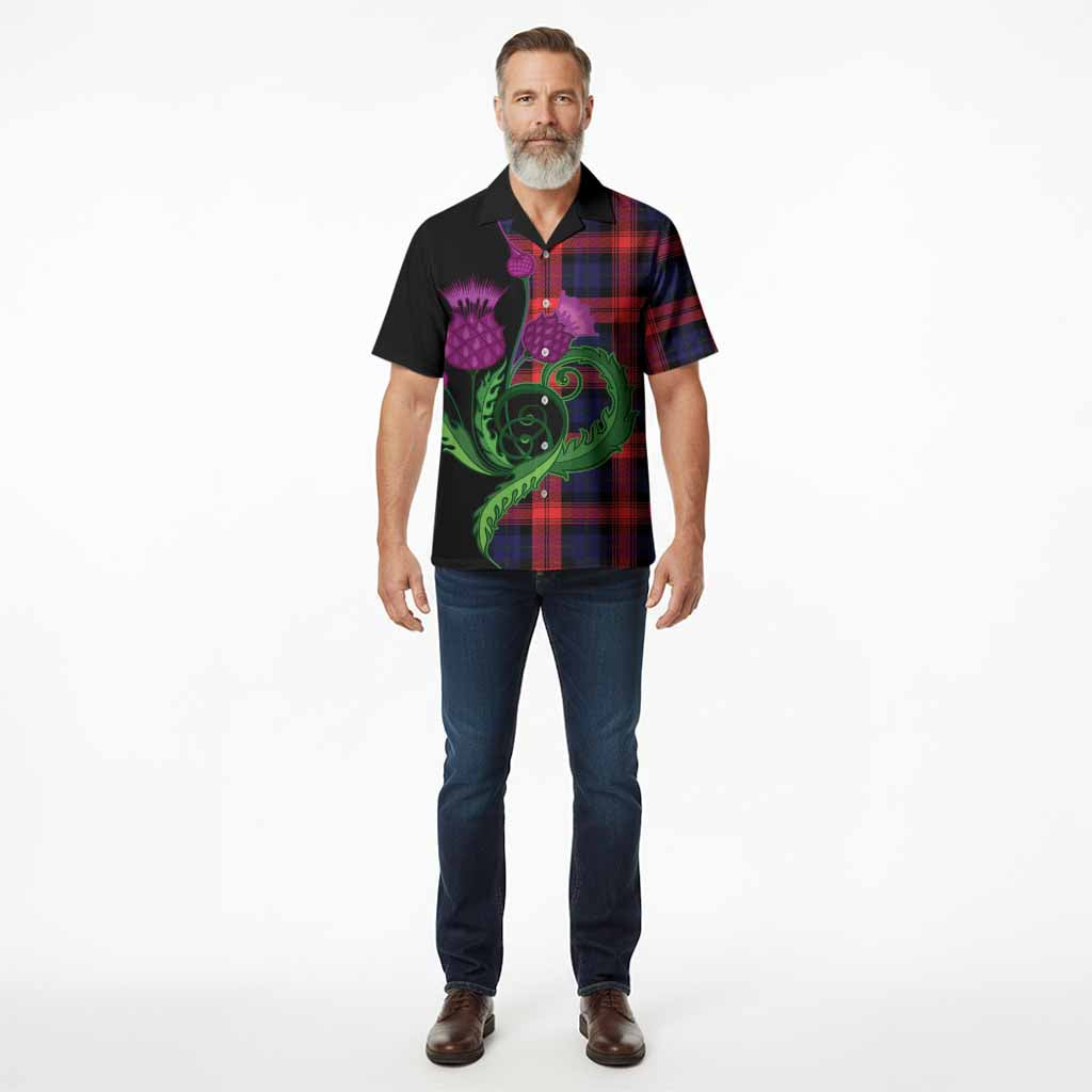 McLaughlin Tartan Hawaiian Shirt Traditional Scottish Thistle