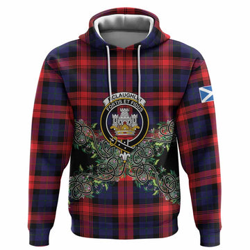 McLaughlin Tartan Hoodie Thistle Scottish Spirit