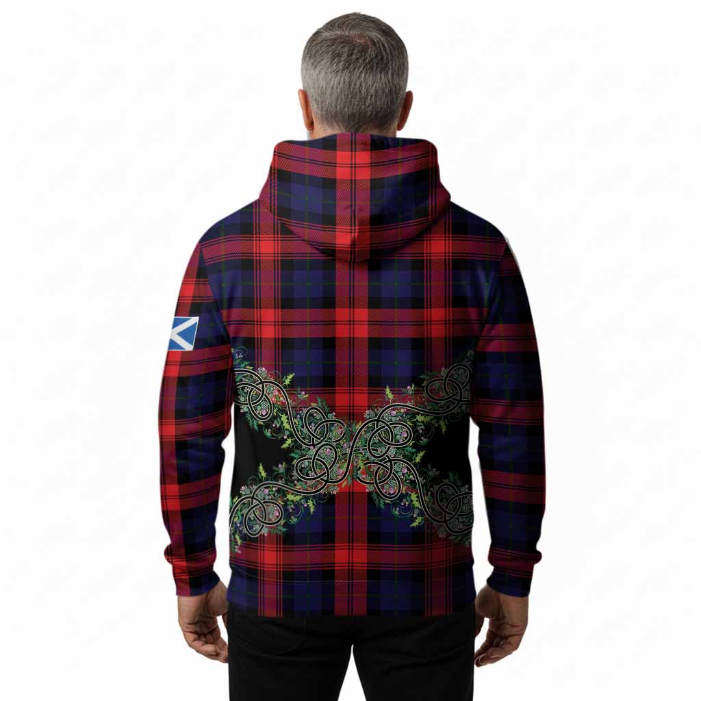 McLaughlin Tartan Hoodie Thistle Scottish Spirit