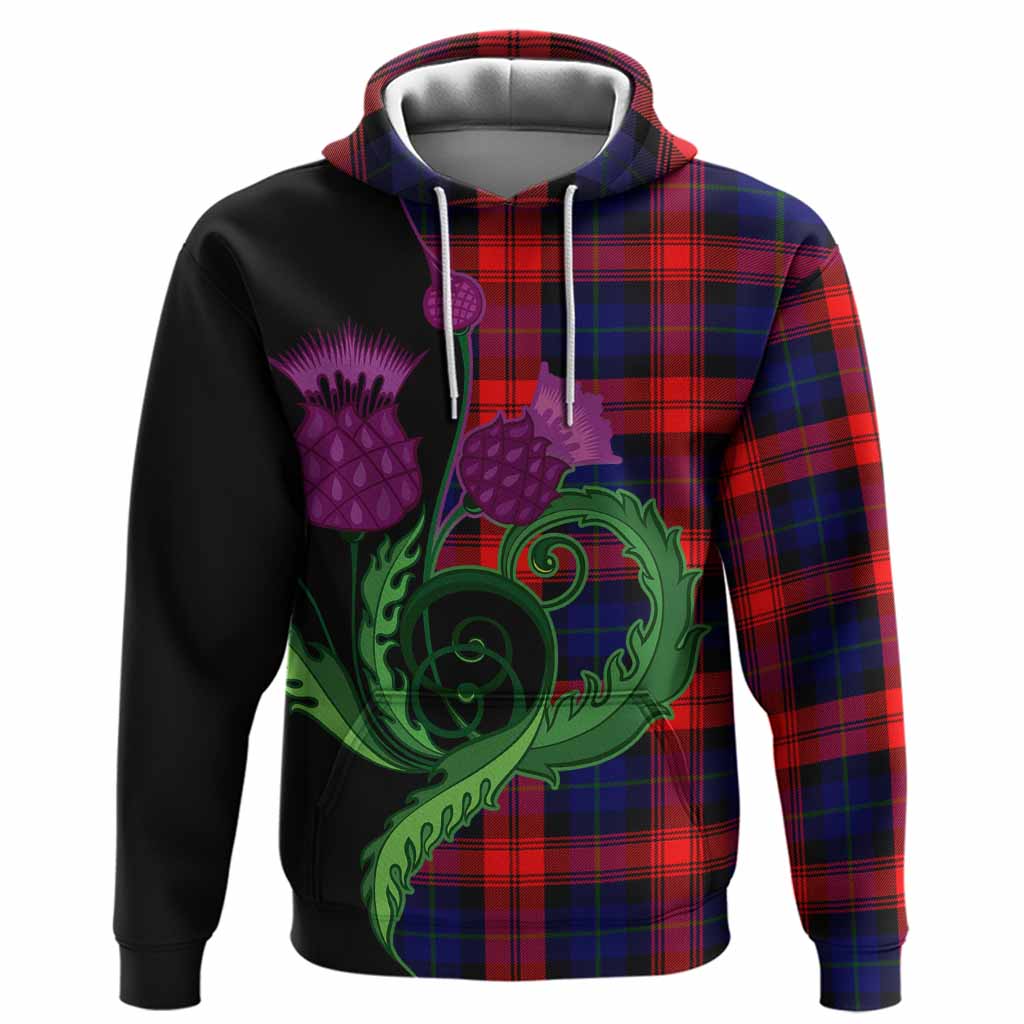 McLaughlin Tartan Hoodie Traditional Scottish Thistle
