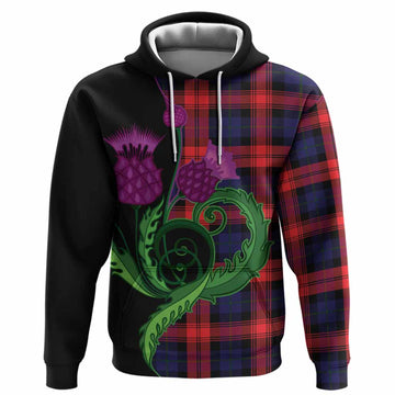 McLaughlin Tartan Hoodie Traditional Scottish Thistle