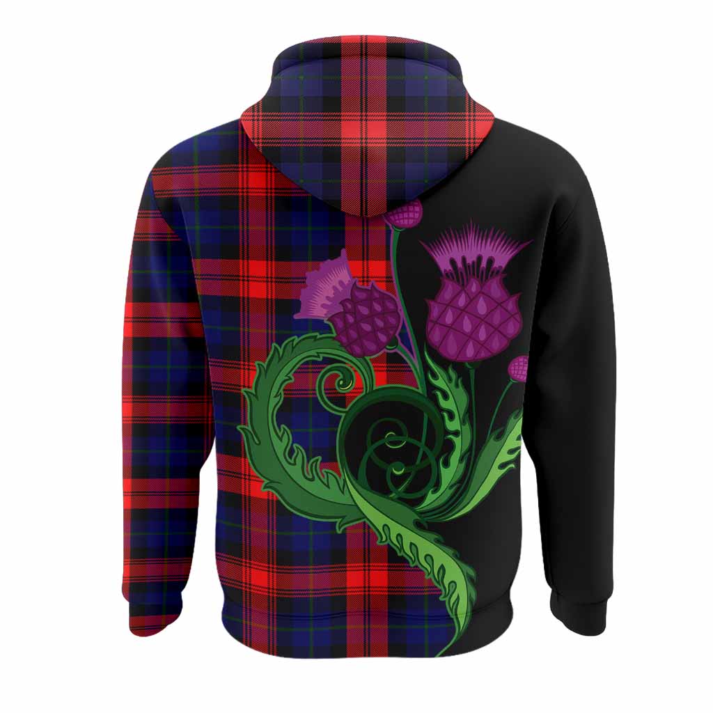 McLaughlin Tartan Hoodie Traditional Scottish Thistle