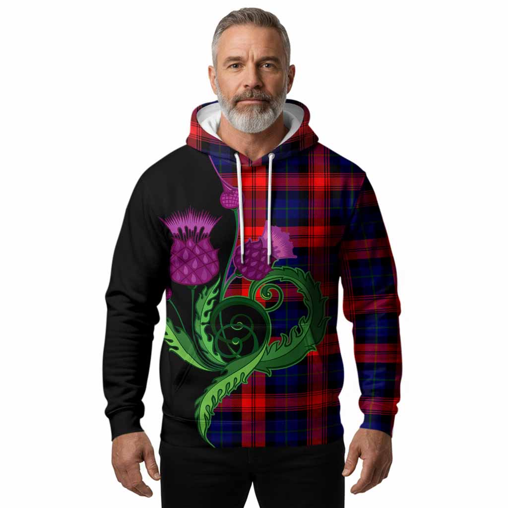 McLaughlin Tartan Hoodie Traditional Scottish Thistle