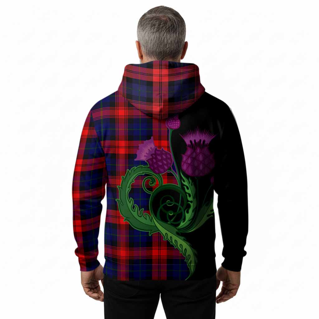 McLaughlin Tartan Hoodie Traditional Scottish Thistle