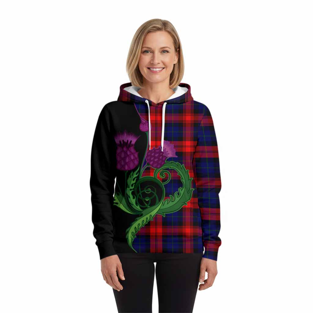 McLaughlin Tartan Hoodie Traditional Scottish Thistle