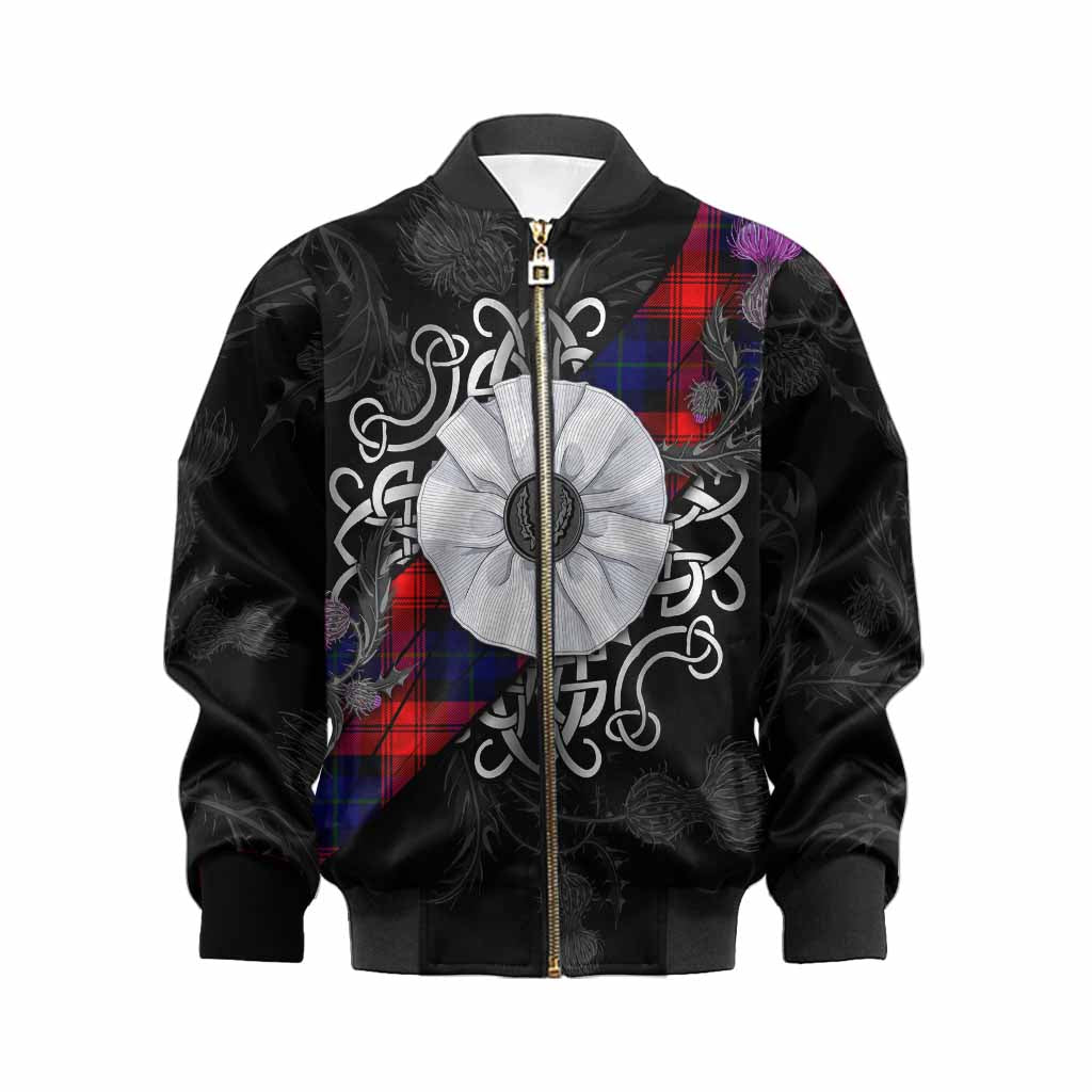 McLaughlin Tartan Kid Bomber Jacket Jacobite White Rose Kid XS - Tartan Vibes Clothing