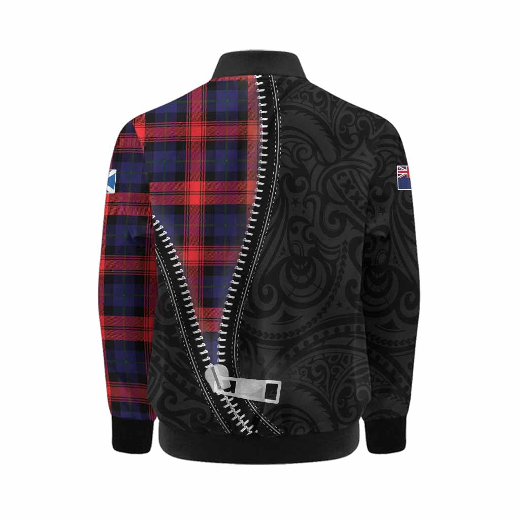 McLaughlin Tartan Kid Bomber Jacket New Zealand Pattern Unique Zipper Stylized
