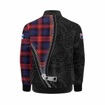 McLaughlin Tartan Kid Bomber Jacket New Zealand Pattern Unique Zipper Stylized