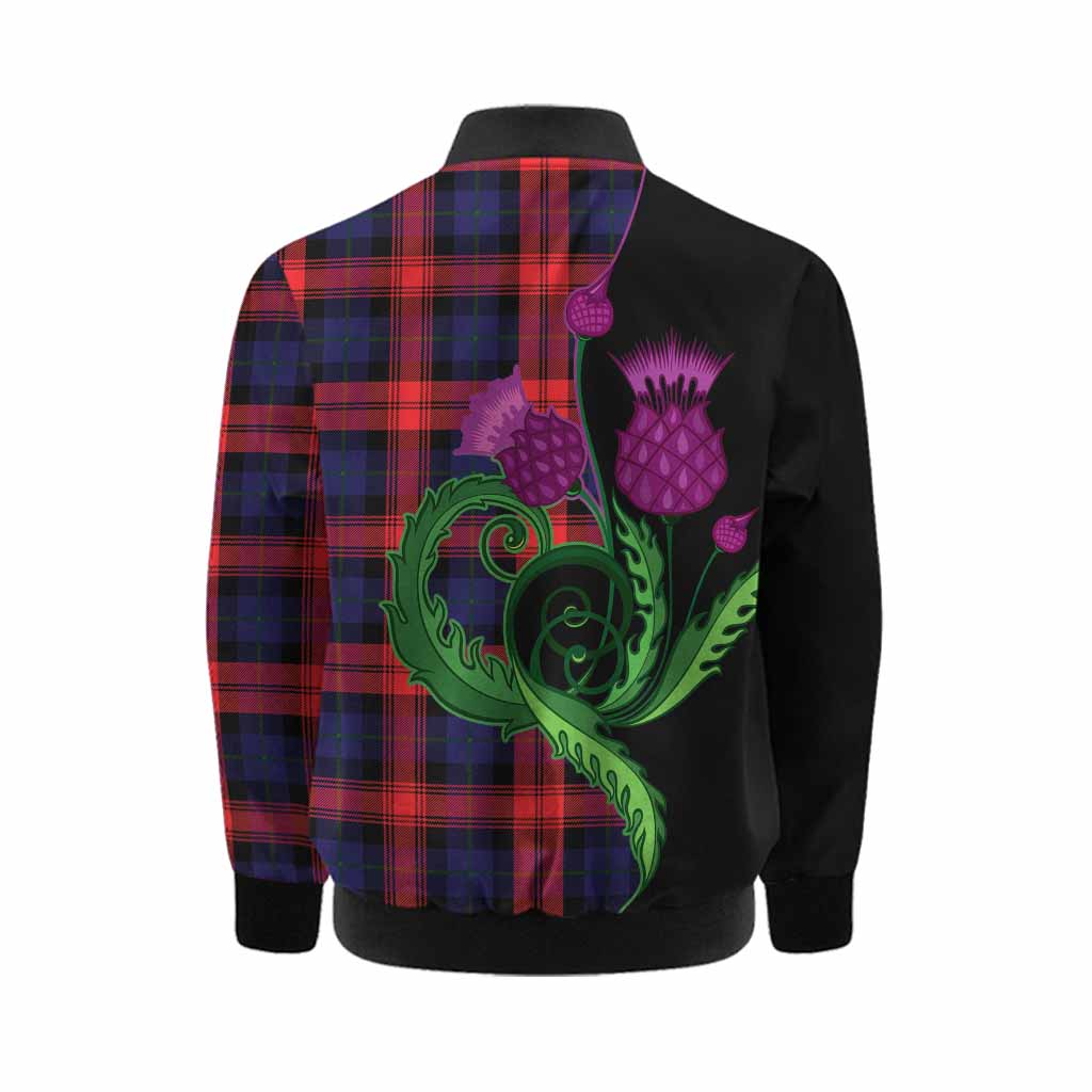 McLaughlin Tartan Kid Bomber Jacket Traditional Scottish Thistle Kid - Tartan Vibes Clothing