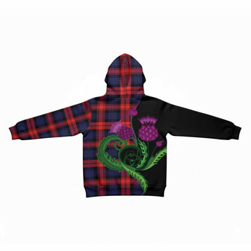 McLaughlin Tartan Kid Hoodie Traditional Scottish Thistle
