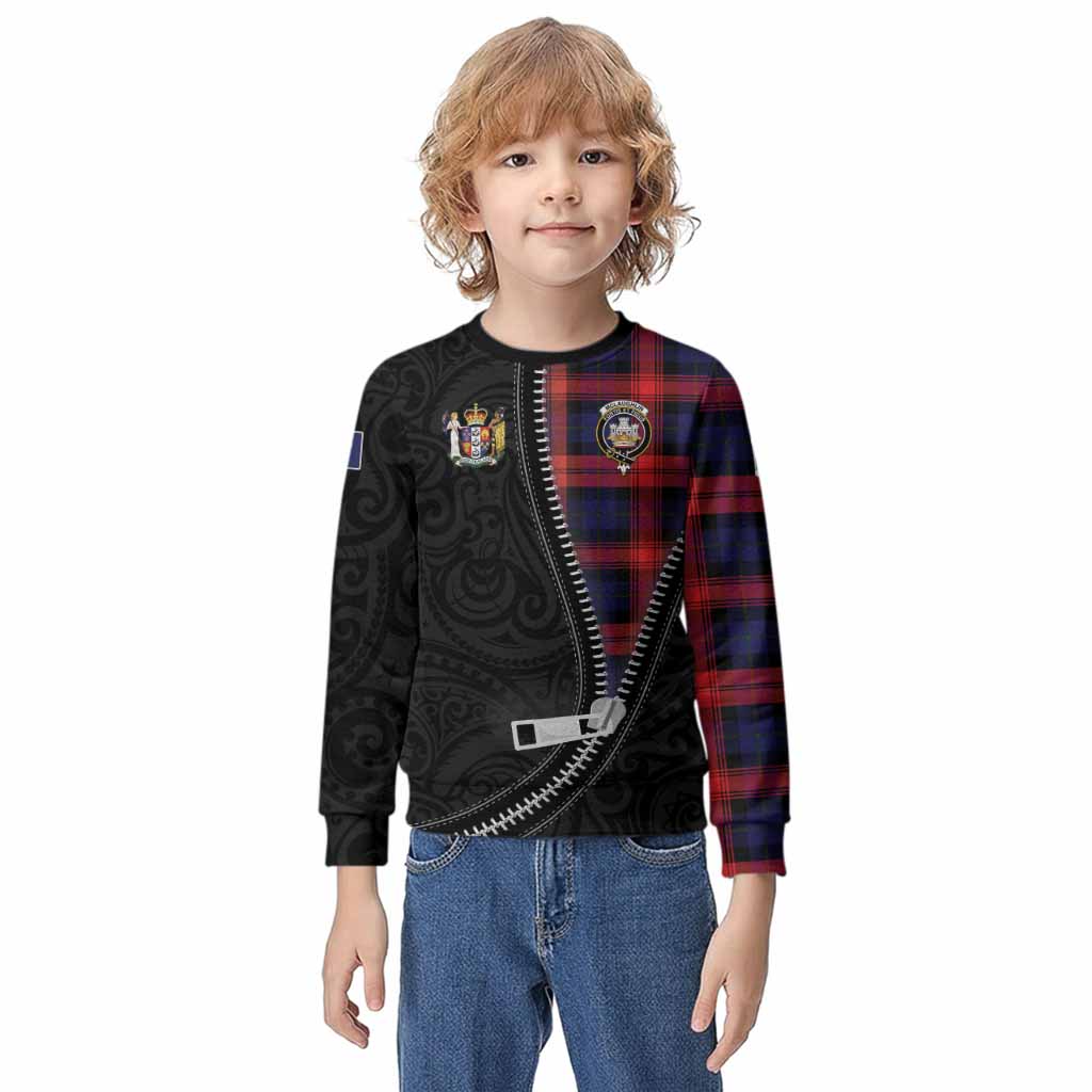 McLaughlin Tartan Kid Knitted Sweatshirt New Zealand Pattern Unique Zipper Stylized