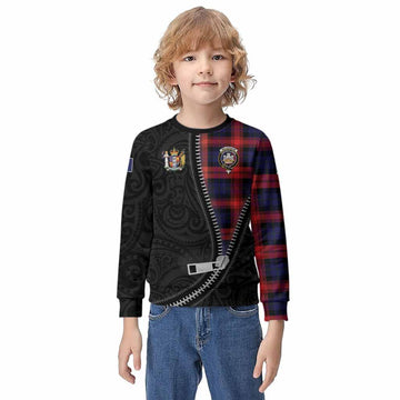 McLaughlin Tartan Kid Knitted Sweatshirt New Zealand Pattern Unique Zipper Stylized
