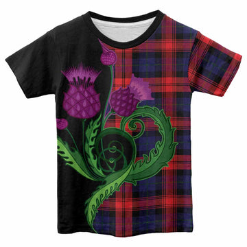 McLaughlin Tartan Kid T-shirt Traditional Scottish Thistle