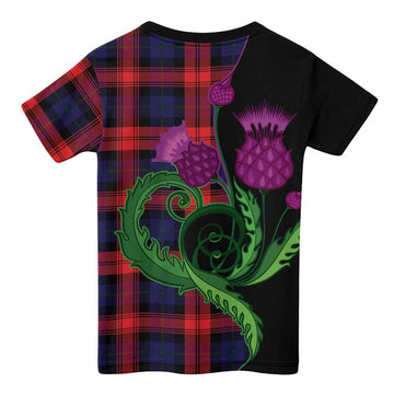 McLaughlin Tartan Kid T-shirt Traditional Scottish Thistle