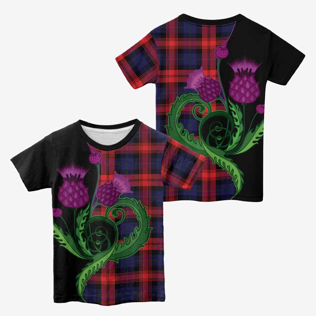 McLaughlin Tartan Kid T-shirt Traditional Scottish Thistle