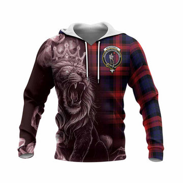 McLaughlin Tartan Knitted Hoodie Roaring Lion Heritage