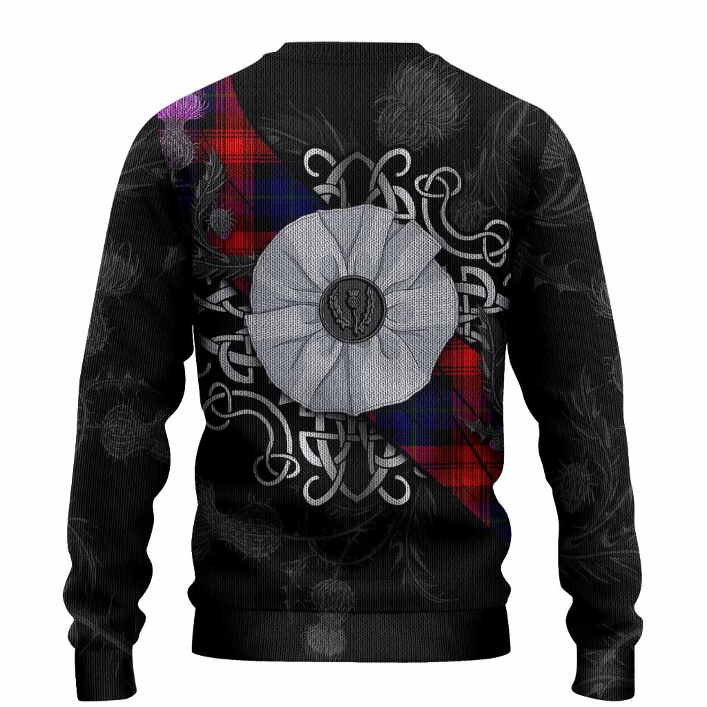 McLaughlin Tartan Knitted Sweater Jacobite White Rose - Tartan Vibes Clothing