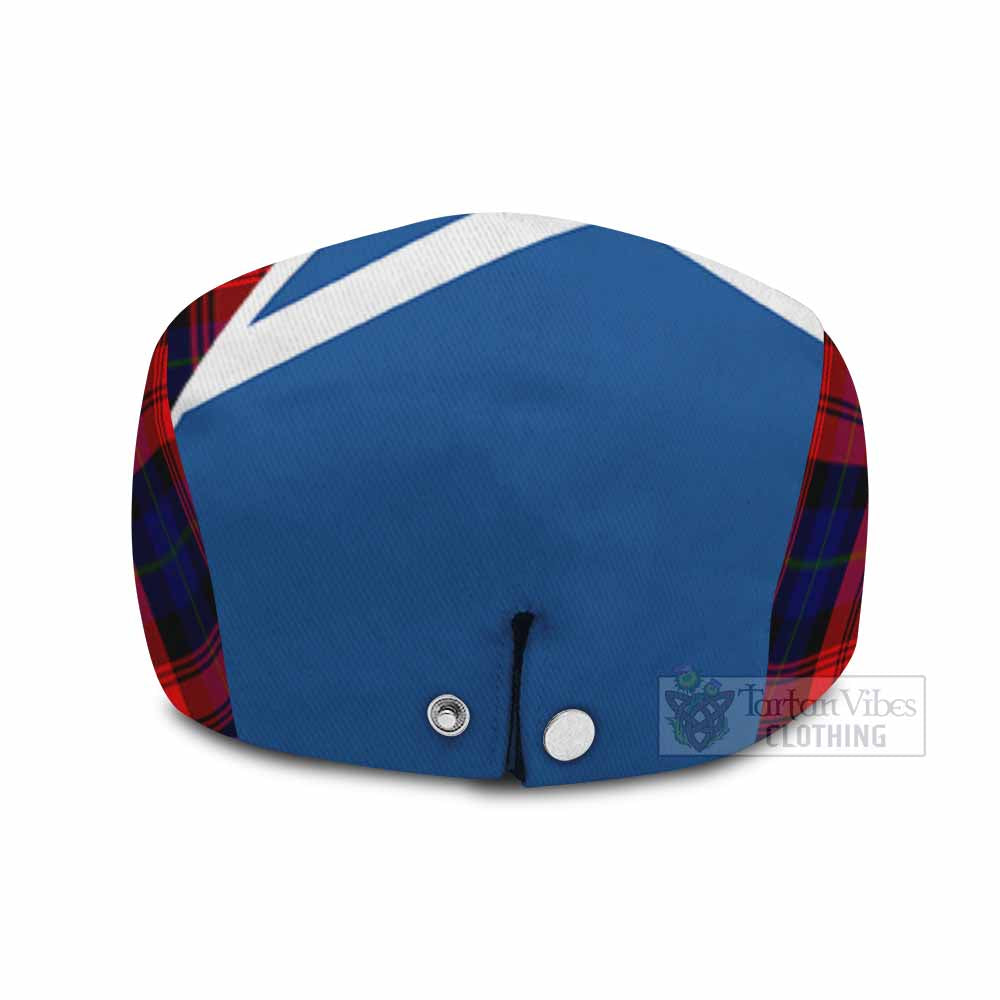 McLaughlin Tartan Lion Rampant Flat Cap, Jeff Cap Classic Scottish Style