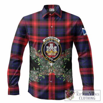 McLaughlin Tartan Long Sleeve Button Shirts Thistle Scottish Spirit
