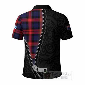 McLaughlin Tartan Polo Shirt New Zealand Pattern Unique Zipper Stylized
