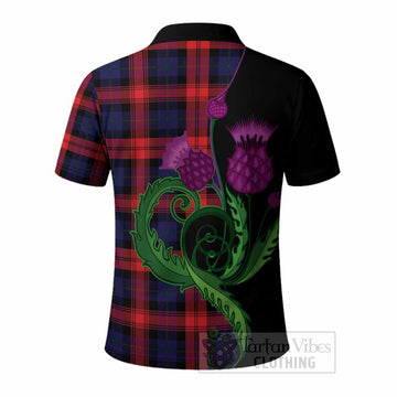 McLaughlin Tartan Polo Shirt Traditional Scottish Thistle