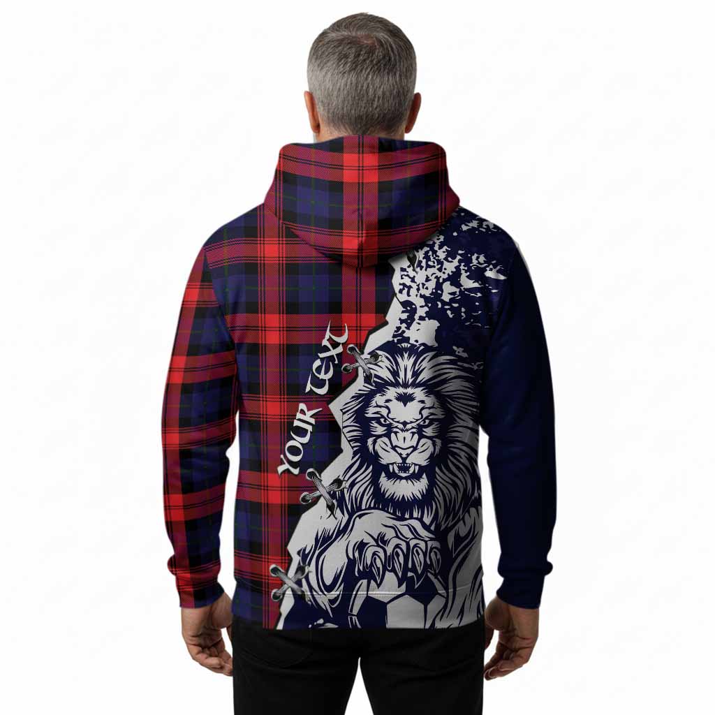 McLaughlin Tartan Scottish Hoodie Angry Lion With Soccer Ball Style
