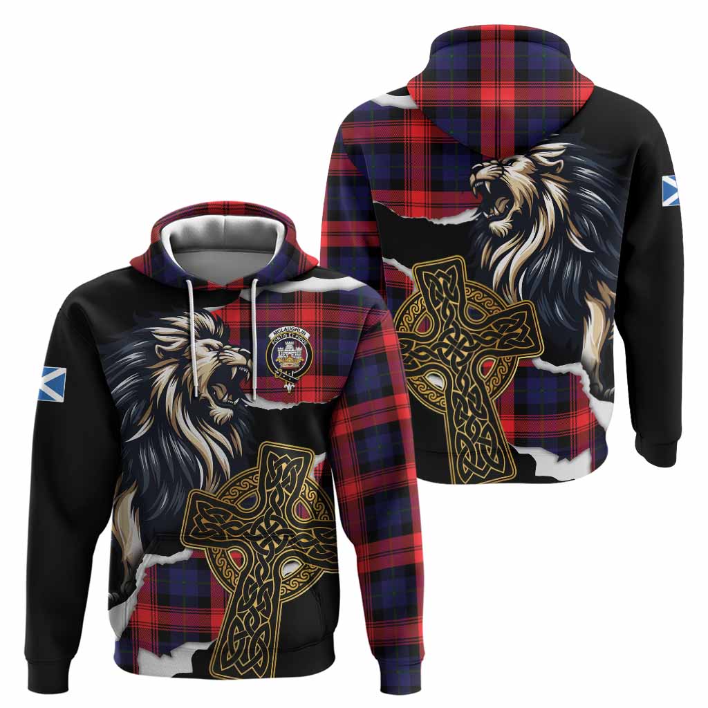 McLaughlin Tartan Scottish Hoodie Lion Celtic Heritage