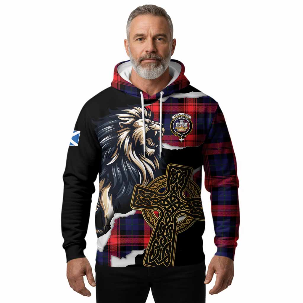 McLaughlin Tartan Scottish Hoodie Lion Celtic Heritage