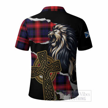 McLaughlin Tartan Scottish Polo Shirt Lion Celtic Heritage