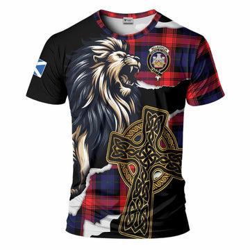 McLaughlin Tartan Scottish T-Shirt Lion Celtic Heritage