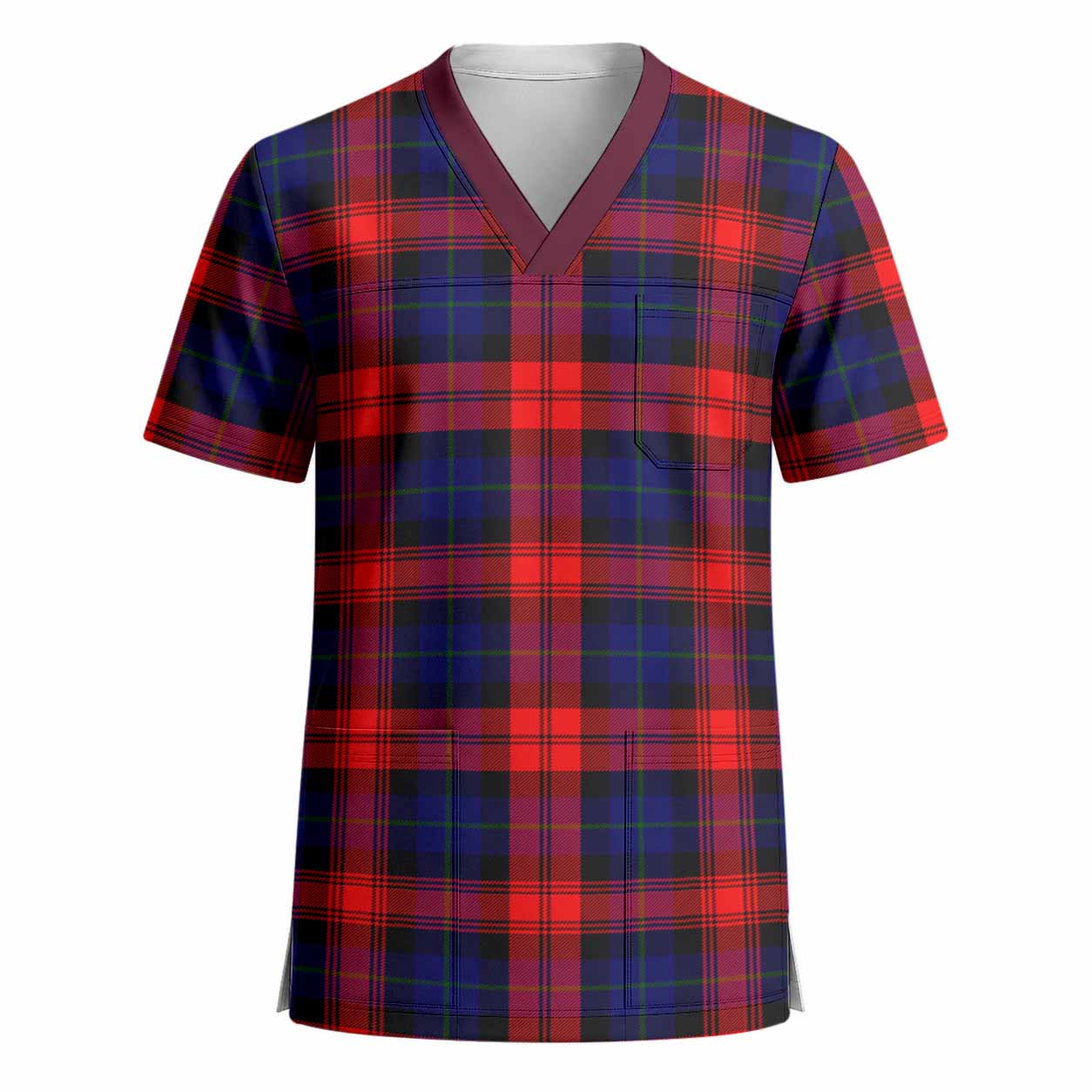 McLaughlin Tartan Scrub Top - Tartan Vibes Clothing