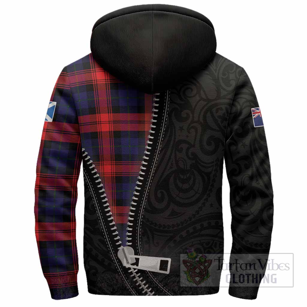 McLaughlin Tartan Sherpa Hoodie New Zealand Pattern Unique Zipper Stylized