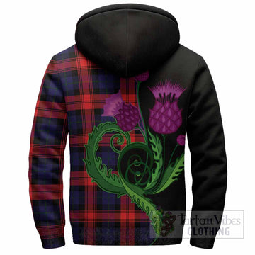 McLaughlin Tartan Sherpa Hoodie Traditional Scottish Thistle