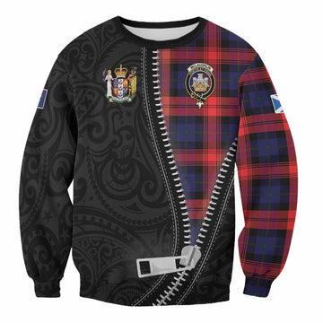 McLaughlin Tartan Sweatshirt New Zealand Pattern Unique Zipper Stylized