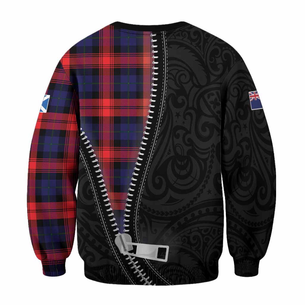 McLaughlin Tartan Sweatshirt New Zealand Pattern Unique Zipper Stylized