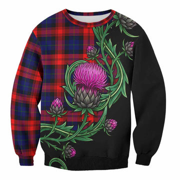 McLaughlin Tartan Sweatshirt Resilient Scottish Thistle Unisex - Tartan Vibes Clothing