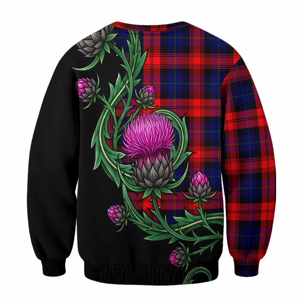 McLaughlin Tartan Sweatshirt Resilient Scottish Thistle - Tartan Vibes Clothing